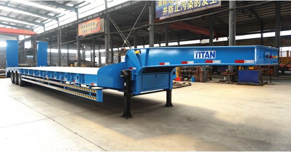 What is the production process of TITAN semi low loader trailer?