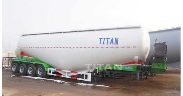 How do dry powder bulk cement tanker trailers work?