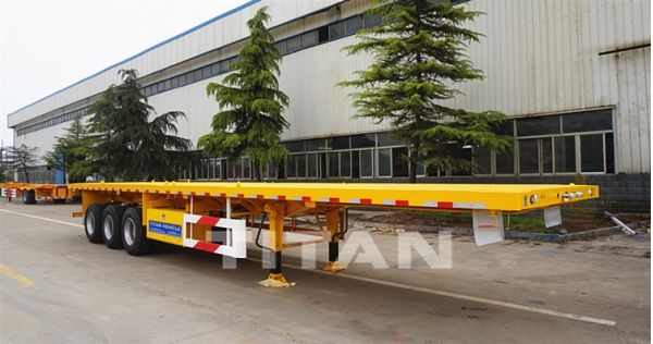 3 Axle Flatbed Trailer for Tanzania