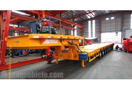 10 Axle Extendable Low Bed Trailer will be Sent to Vietnam