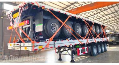 4 Axle Flatbed Tractor Trailer will be sent to Jamaica