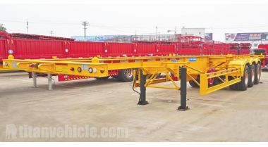 Tri Axle 40ft Skeletal Trailer Chassis will be sent to Namibia