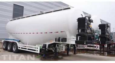 Tri Axle 50cbm Cement Powder Tanker Trailer will be sent to Jamaica