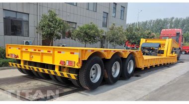 100 Ton Detachable Gooseneck Trailer with Dolly will be sent to Nigeria Lagos