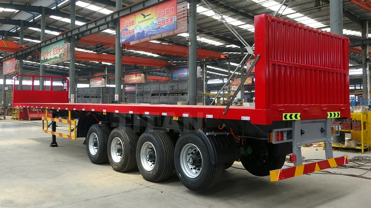 TITAN 4 axle 40ft flatbed trailer use air suspension