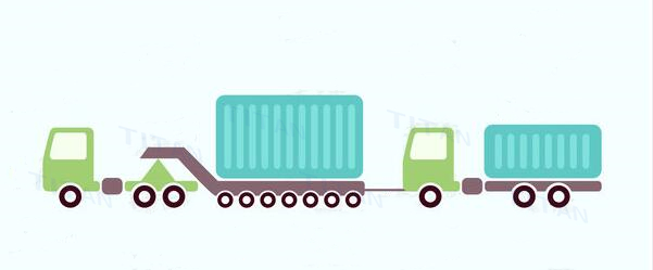 lowbed semi trailer