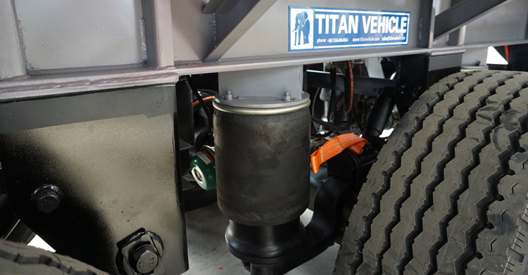 TITAN 4 axle flatbed semi trailer for sale with air suspension