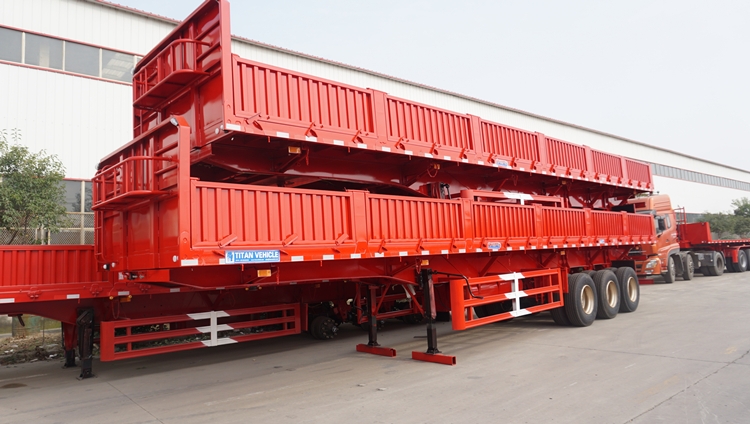 TITAN 3 axle side wall semi trailer for sale