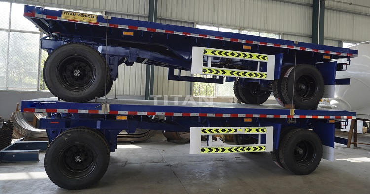 What is the difference between drawbar flatbed trailer and a platform semi-trailer?
