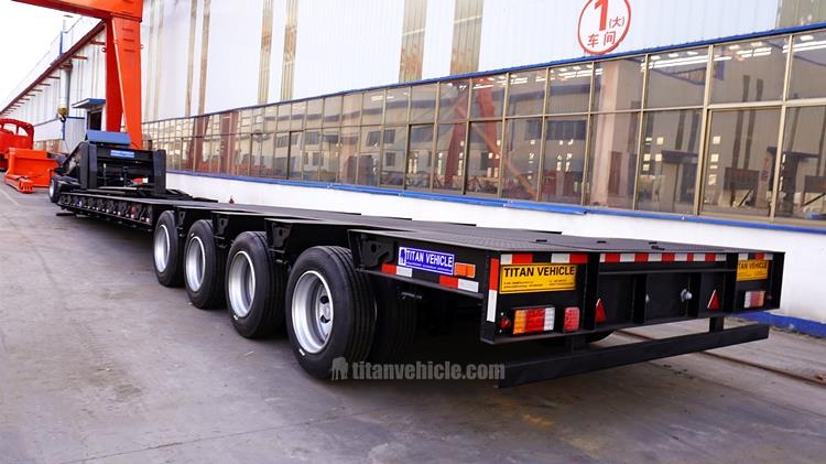 100ton 4 Axle Detachable Gooseneck Trailer for Sale