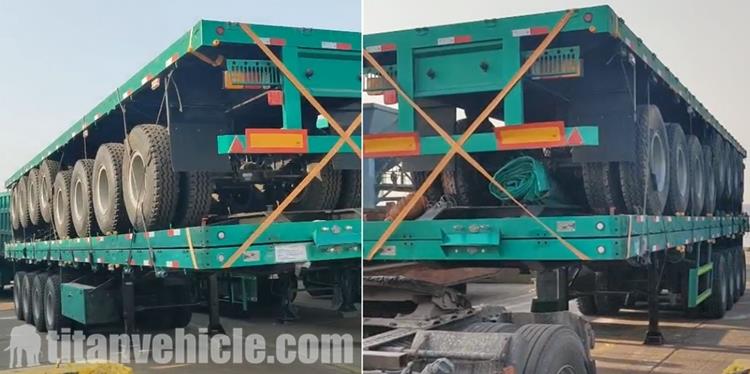 4 Axle Flatbed Semi Trailer for Sale In Ghana Tema Harbour