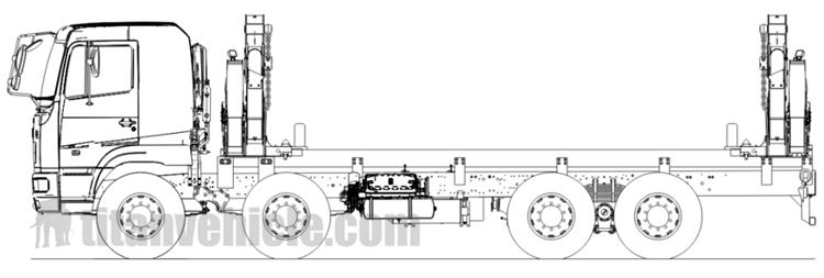 20Ft Side Loader Truck for Sale In Papua New Guinea Pgbua