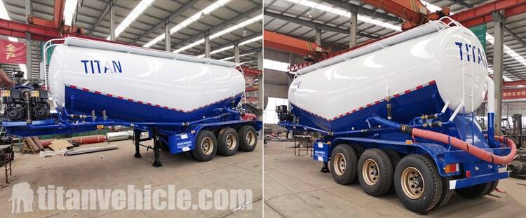 35cbm 3 Axle Bulk Cement Trailer will be sent to Nigeria