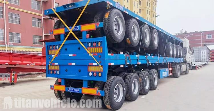 Tri Axle Trailer Flat Bed 40FT for Sale in Togo