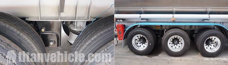 Details of 42000 Liters Aluminum Fuel Tanker Trailer