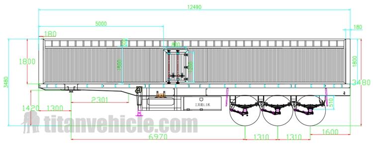 60 Ton Fence Cargo Truck Trailer for Sale In Namibia Luderitz