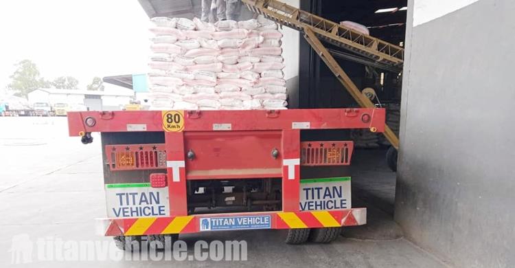 Tri Axle Flatbed Trailer and Side Wall Trailer for Sale in Zambia