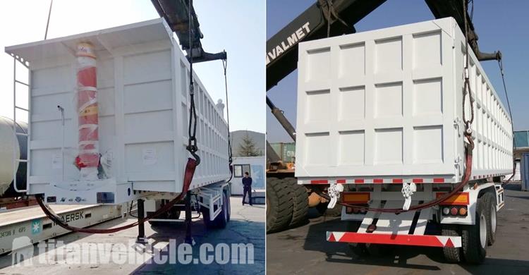 2 Axle Dump Semi Trailer for Sale Price