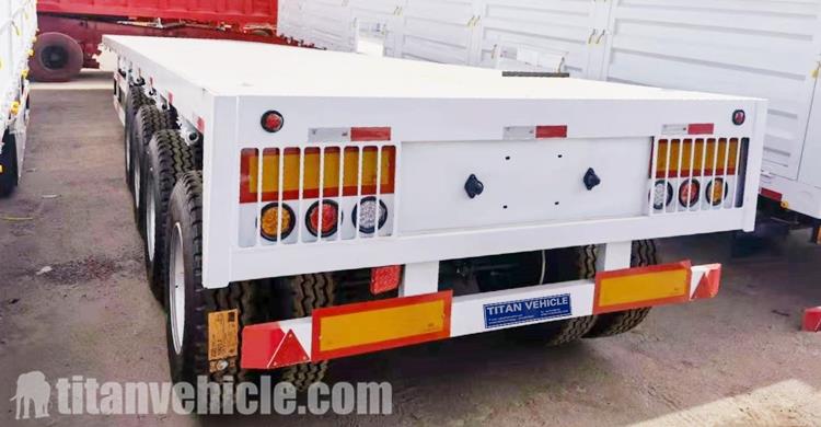 4 Axle 45 ft Flatbed Trailer for Sale in Burkina Faso