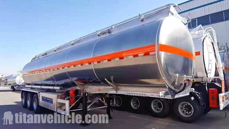 3 Axle 45CBM Stainless Steel Fuel Tanker Trailer Price