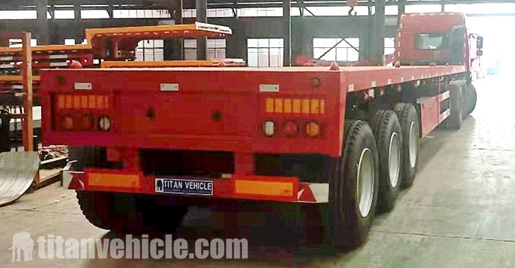 Tri Axle Flatbed Trailer for Sale in Chile Valparaíso