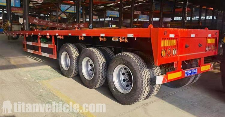 Tri Axle Flatbed Trailer for Sale in Chile Valparaíso
