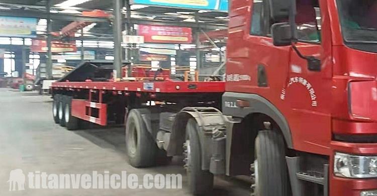 Tri Axle Flatbed Trailer for Sale in Chile Valparaíso