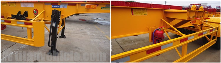  3 Axle 40ft Skeleton Trailer will be sent to Sudan khartoum
