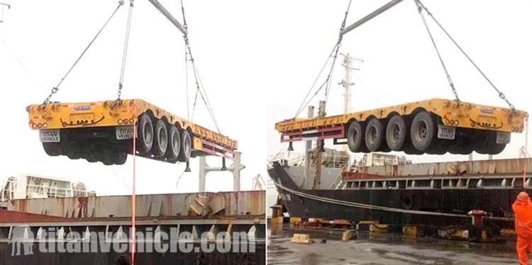 80 Ton Lowbed Semi Trailer for Sale In Chile Valparaíso