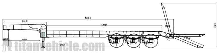 Tri Axle Low Loader Trailer for Sale in Guinea Conakry