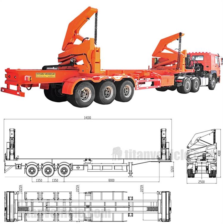 40FT Container Side Loader Truck Trailer for Sale in Fiji