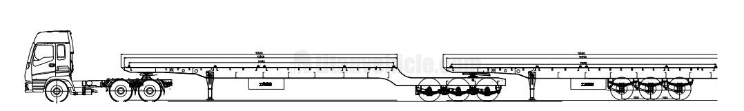 Superlink Tri Axle Flat Deck Trailer for Sale in Nigeria