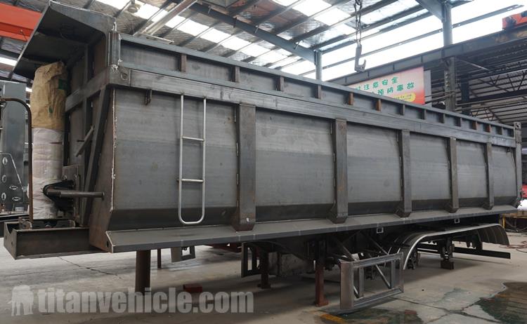 Tri Axle U Shape Rear Dump Semi Trailer for Sale in Madagascar
