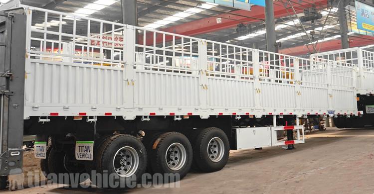 Tri Axle Fence Cargo Semi Trailer for Sale in Namibia
