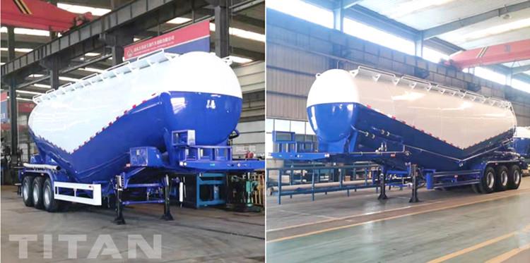 Tri Axle 55cbm Dry Bulk Tanker Trailer for Sale in Mozambique
