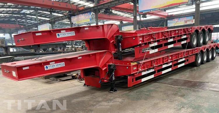 4 Axle 100 Ton Drop Deck Trailer for Sale In Senegal Dakar