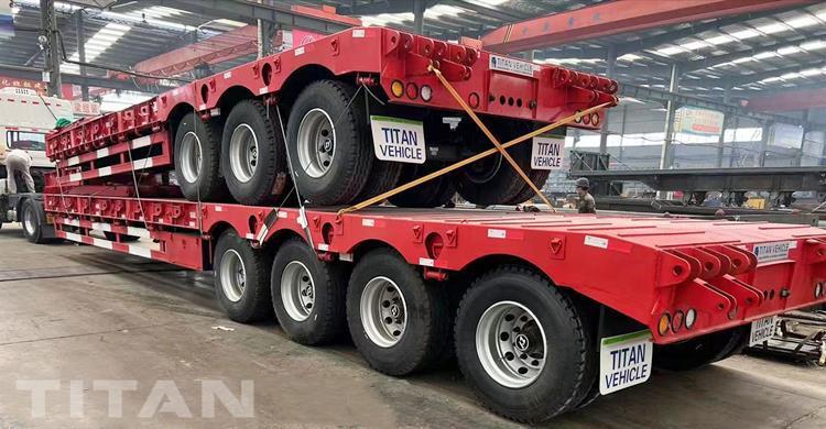 4 Axle 100 Ton Drop Deck Trailer for Sale In Senegal Dakar