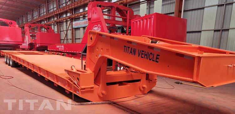 3 Line 6 Axle Front Load Lowbed Trailer for Sale In Qatar