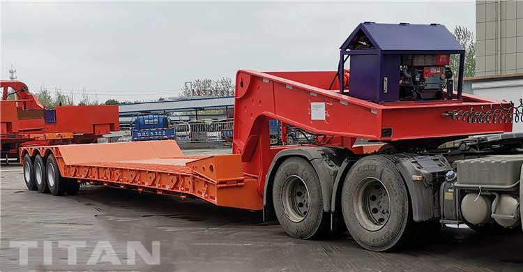 80 Ton Hydraulic Detachable Gooseneck Trailer for Sale In Cote d'Ivoire