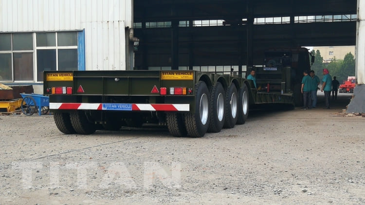 4 Axle 80 Ton Removable Gooseneck Trailer for Sale in Namibia Luderitz