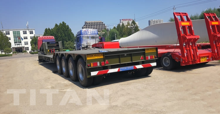 4 Axle 80 Ton Removable Gooseneck Trailer for Sale in Namibia Luderitz