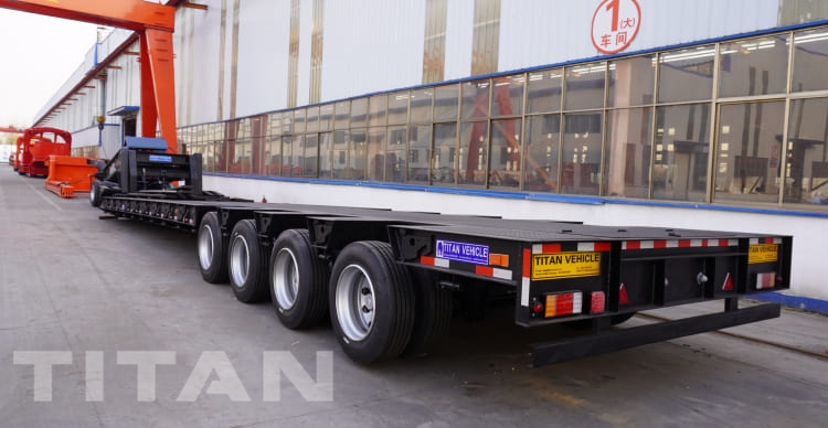 4 Axle 100 Ton Detachable Gooseneck Lowboy Trailer for Sale in Senegal