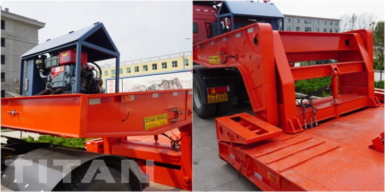 5 Line 10 Axle 150 Ton Lowboy Gooseneck Semi Trailer for Sale in Mauritius
