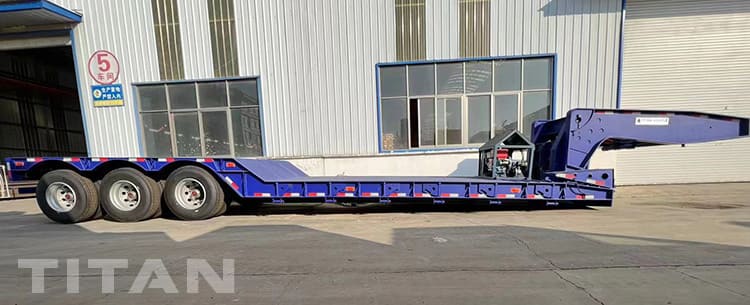 3 Axle 80 Ton Gooseneck Detach Trailer for Sale in Tanzania