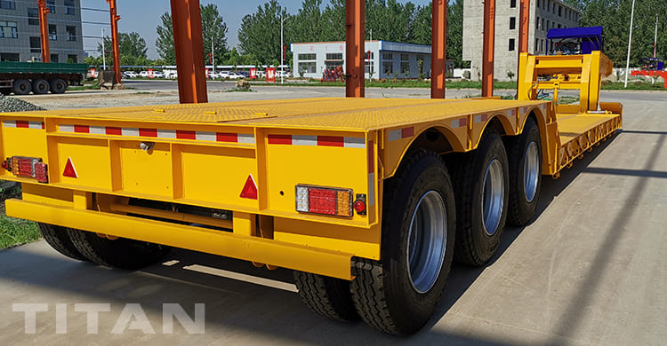 80T 3 Axle Front Loading Trailer for Sale in Tanzania