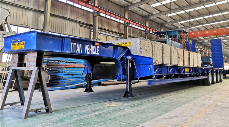 4 axle 120 ton lowbed trailer