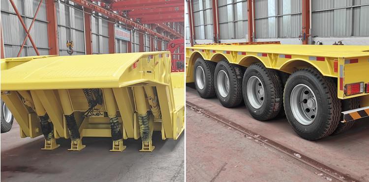 Folding Gooseneck Trailer | Mechanical Folding Neck Lowboy Trailers for Sale