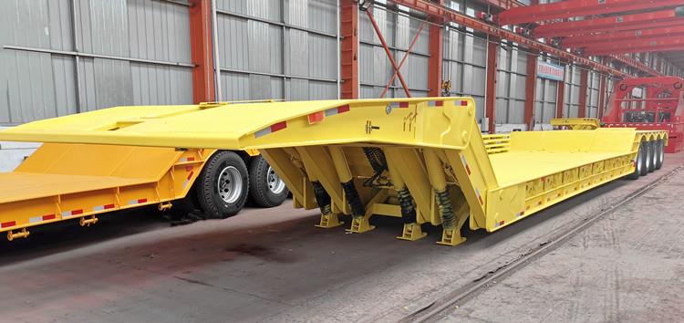 Folding Gooseneck Trailer | Mechanical Folding Neck Lowboy Trailers for Sale