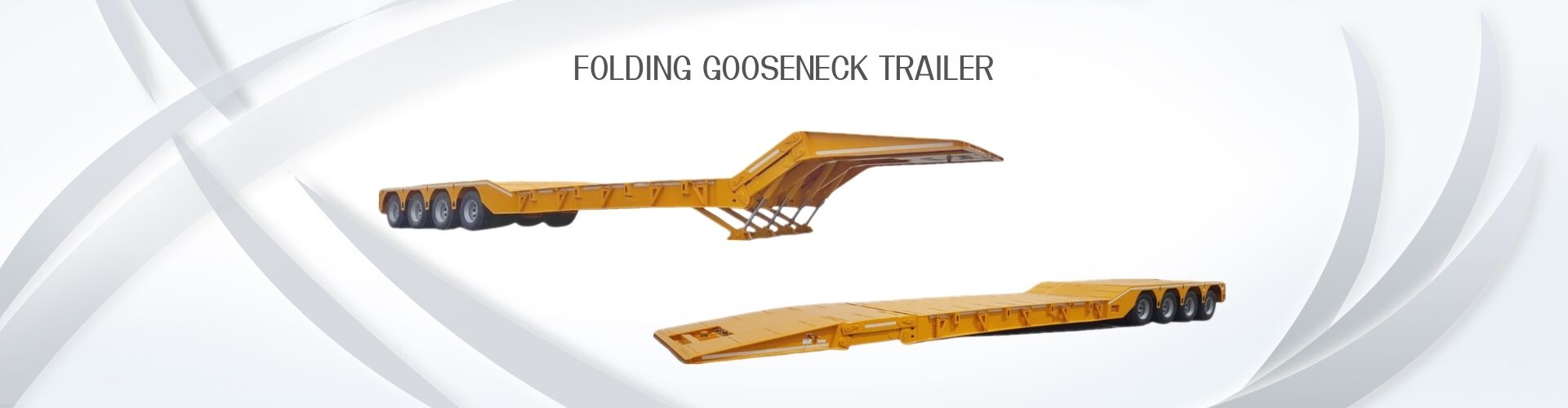 Folding Gooseneck Trailer | Mechanical Folding Neck Lowboy Trailers for Sale
