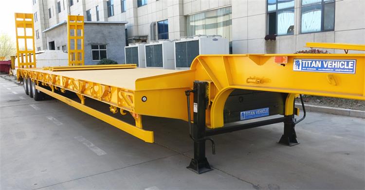 Heavy Duty 3 Axle 80 Ton Low Bed Truck for Sale in Rwanda